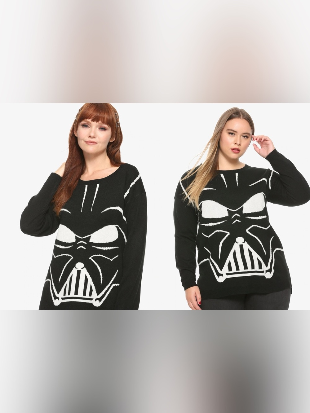 Her Universe Darth Vader Face Oversized Sweater